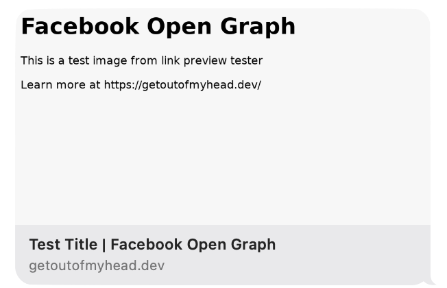 Screenshot of a link preview, displaying the open graph tags test image